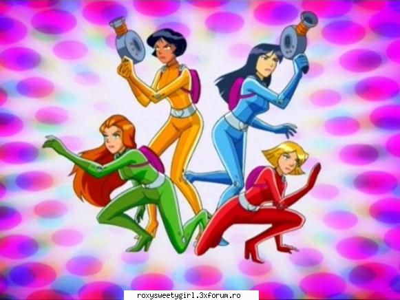 Spioanele - rosu,galben,albastru si verde=spioanele - Jetix